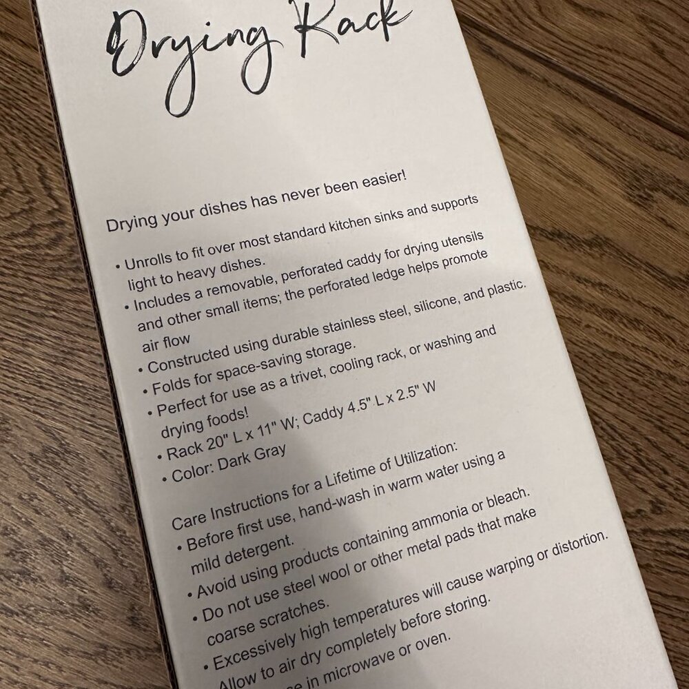 NEW! CW HOME Roll Up Dish Drying Rack over the sink stainless steel silicon - Picture 6 of 7